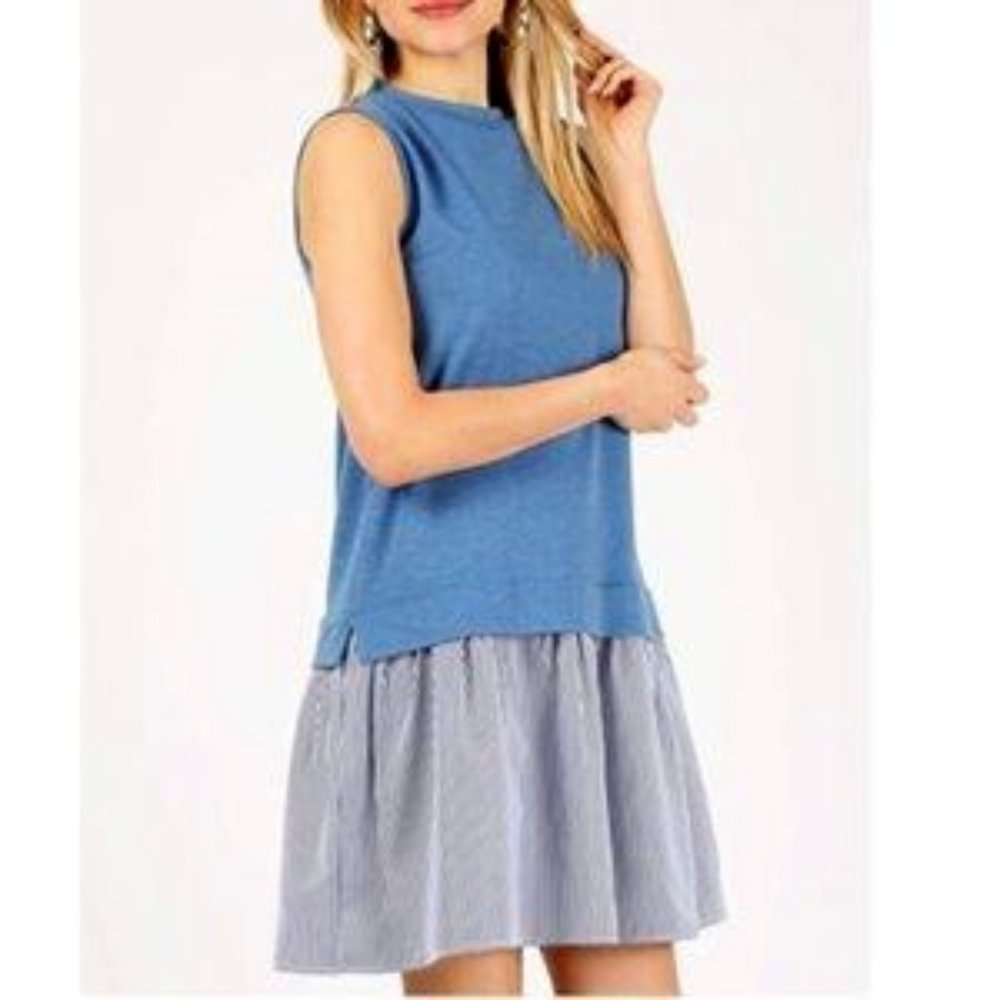 French Terry Layered Look Summer Sundress NWT